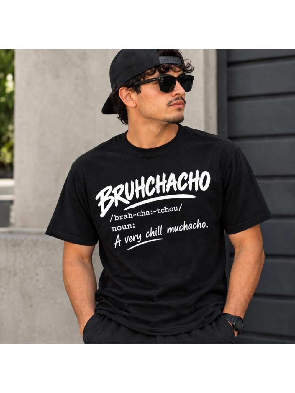 Bruhchacho Definition Shirt, Funny Spanglish Tee for Men